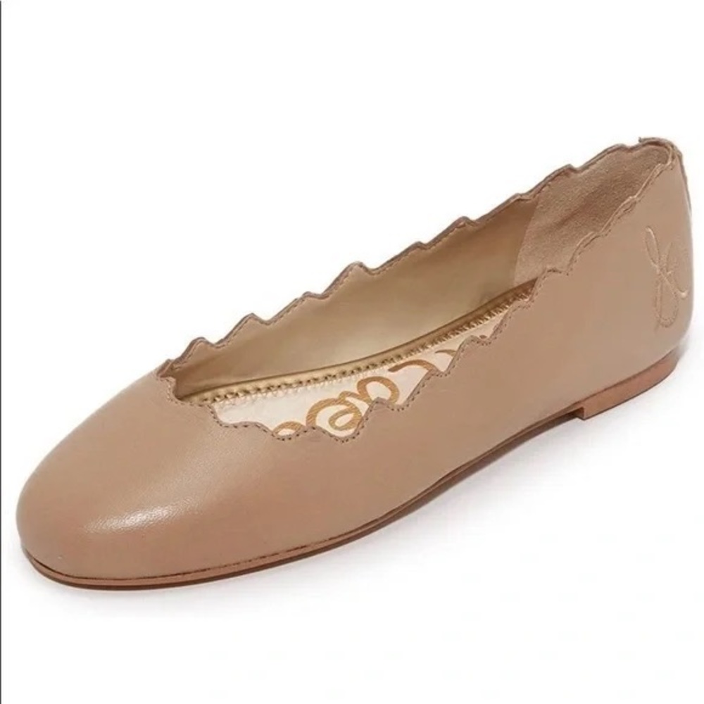 Sam Edelman Francis Scalloped Leather Flats